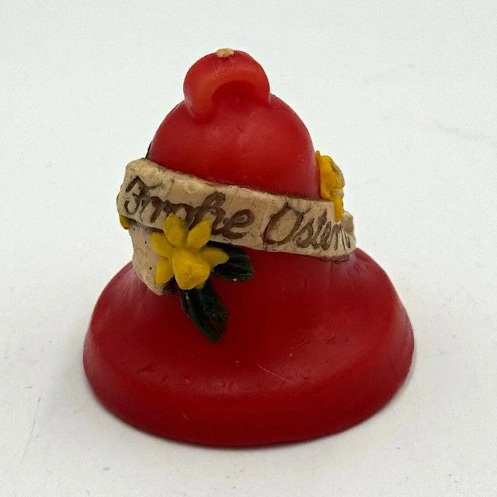 Vintage Small Red Bell Elkerze Frohe Ostern Candle